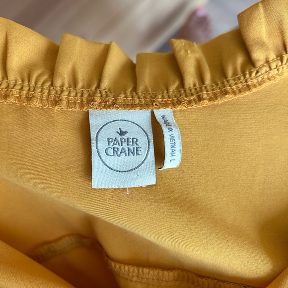 Paper Crane Yellow Blouse - Picture 6 of 6